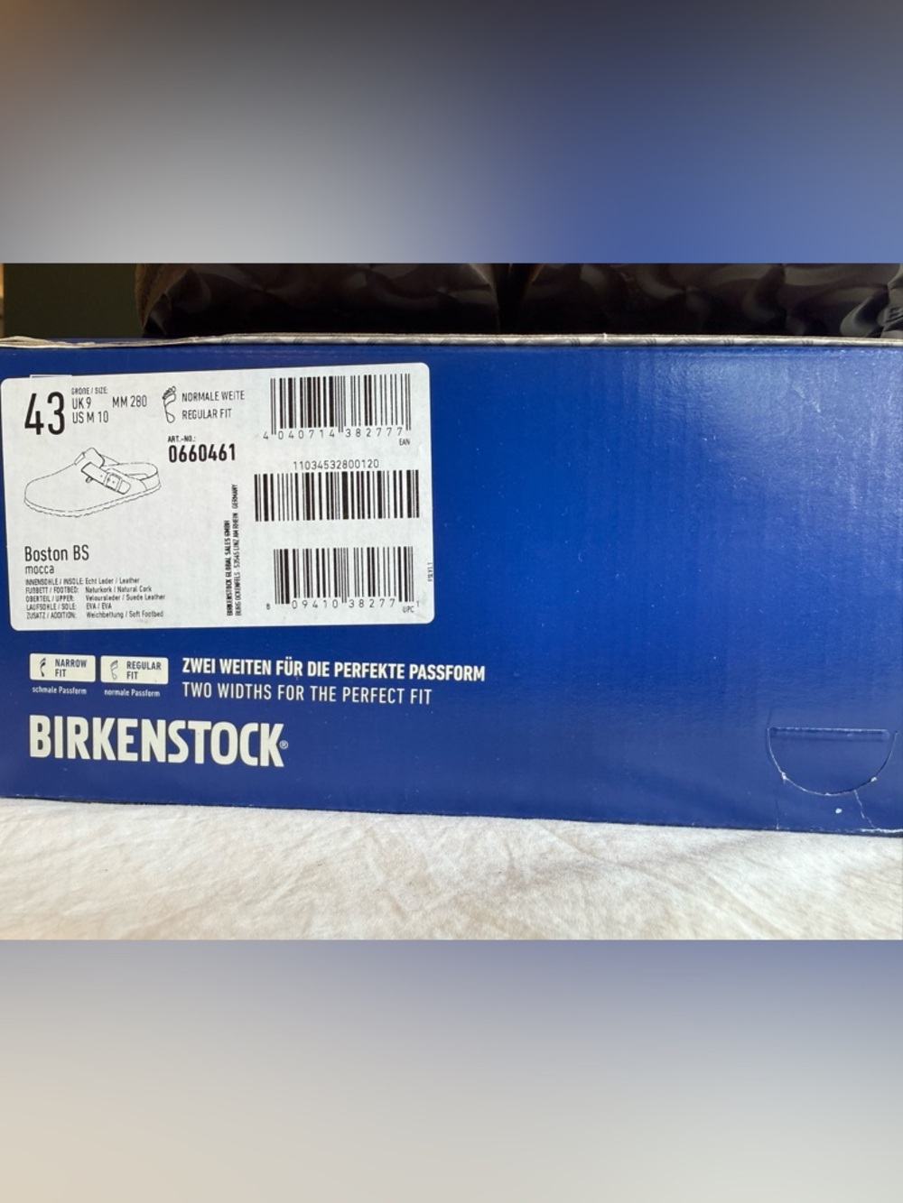 Birkenstock Boston Soft Footbed Clogs Mocha Suede EU 43 Regular NEW - Picture 6 of 10